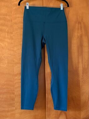 NWOT 90 Degree By Reflex Teal High-Waist Leggings.  Women’s L